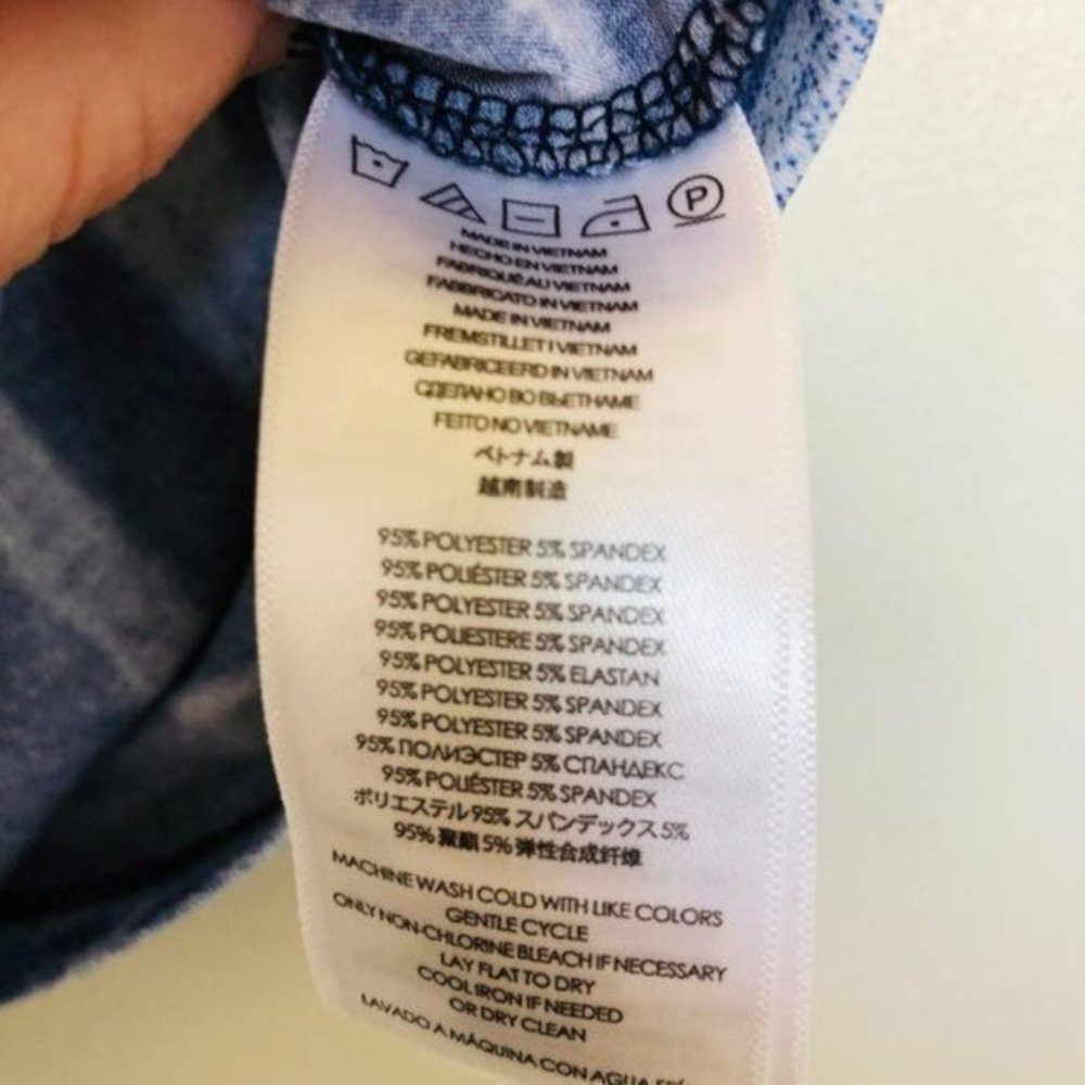 Michael Kors Blue Print Sleeveless- Size Small - Picture 5 of 11